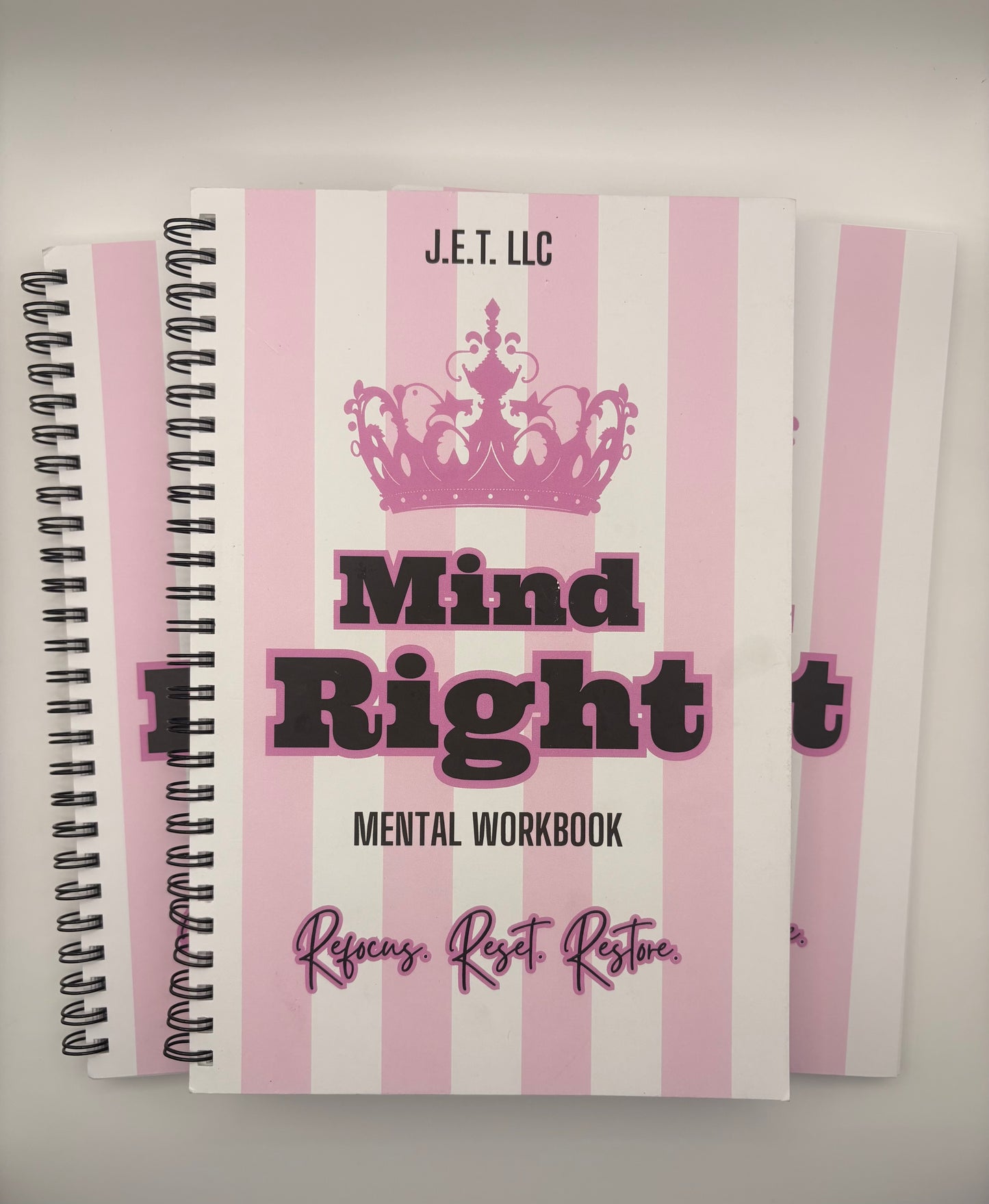 J.E.T. LLC’s Mind Right Mental Workbook, Pink